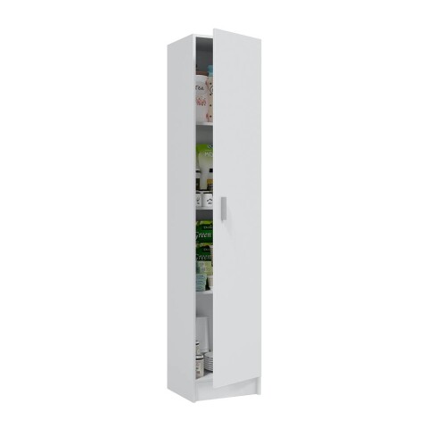 Mehrzweckschrank >Multipurpose< in Weiß - 37x180x37 (BxHxT)