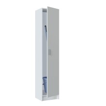 Mehrzweckschrank >Multipurpose< in Weiß - 37x180x37 (BxHxT)