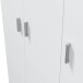 Mehrzweckschrank >Multipurpose< in Weiß - 109x180x37 (BxHxT)
