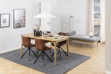 Drehstuhl >Batilda -A1< in cognac, Polyurethan, Stahl - 46,5x81x53cm (BxHxT)