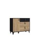 Kommode >LYA< in Mauvella Eiche  / Cabezone Eiche - 108,1x85,5x41,5cm (BxHxT)