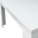 Kulissentisch >Kendra< (ausziehbar bis 190cm) in weiß glänzend - 140(190)x78x90 (BxHxT)
