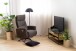 TV-Regal >Randolf< in Wildeiche; schwarz, Glas, Stahl, MDF - 120x45x40cm (BxHxT)