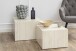 Satztisch >Dice< (2-teilig) in travertin, MDF - 58x40x58cm (BxHxT)