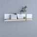Wandboard >TULUZA< in weiß / Artisan Eiche Dekor - 140x29,6x21,9cm (BxHxT)