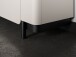 Highboard >VODOL< in sand,schwarz mit 2 Softclose-Türen - 130,3x161,1x44,8cm (BxHxT)