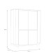Highboard >VODOL< in sand,schwarz mit 2 Softclose-Türen - 130,3x161,1x44,8cm (BxHxT)