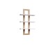 Wandregal >CHESAPEAKE< in Schnee Eiche/ Riviera Eiche Dekor - 70x121,1x23,6cm (BxHxT)