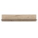 Wandregal >COMO< in Uni Wolfram Grau/ Planked Eiche Dekor - 149,8x28,5x21,5cm (BxHxT)