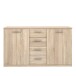 Sideboard >GLORIA< in Sonoma Eiche Dekor, 2 Türen, 4 Schubladen - 147x84,3x41cm (BxHxT)