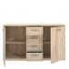 Sideboard >GLORIA< in Sonoma Eiche Dekor, 2 Türen, 4 Schubladen - 147x84,3x41cm (BxHxT)
