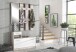 Garderoben-Set >Foxi< (2-teilig) in Weiss/Sandeiche Dekor - 97,5x180x25cm (BxHxT)