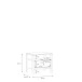 Nachtkommode >HIGH ROCK< in Schwarz  / Riviera Eiche Dekor, 1 Schublade - 54,8x48,7x40,2cm (BxHxT)