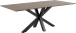 Esstisch >Heaven< in rostbrown, schwarz - 200x75,5x100 (BxHxT)