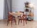 Esszimmerstuhl >Roxby< (2er-Set) in orange, Holz - 45x79,5x55cm (BxHxT)