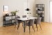 Regal >Strington< in schwarz, MDF & Melamin - 85x185x35cm (BxHxT)