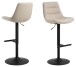 Barhocker >Adisa< (2er-Set) in Beige, Stoff - 47x95x52,5cm (BxHxT)