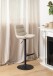 Barhocker >Adisa< (2er-Set) in Beige, Stoff - 47x95x52,5cm (BxHxT)