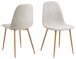 Esszimmerstuhl >Celia< (4er-Set) in Grau, Stoff - 44x86x54cm (BxHxT)