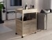 Servierwagen >Home Bar< auf Rollen, in Sonoma Eiche Dekor- 60x88,5x40cm (BxHxT)