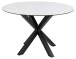 Esstisch >Heaven< rund in weiss, Glas-Keramik - 75,5x119cm (HxD)