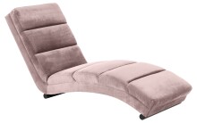 Chaiselongue >Slinky< in dusty rose, Stoff -...