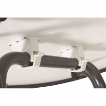 Klapptisch >252/< in anthrazit, Mecalit®-Pro, Stahl - 140x72x90cm (BxHxT)