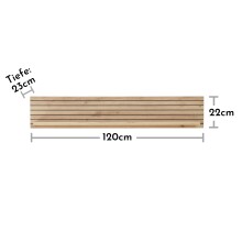 Wohnwand >Core< (3-teilig) in weiß supermatt / Artisan Dekor - 240x77x44 (BxHxT)