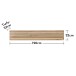 Wohnwand >Core< (3-teilig) in schilf matt / Artisan Dekor - 240x77x44 (BxHxT)