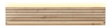 Wohnwand >Core< (3-teilig) in schwarz matt / Artisan Dekor - 240x77x44 (BxHxT)