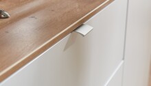 Wohnwand >Core< (3-teilig) in weiß matt / Artisan Dekor - 240x77x44 (BxHxT)