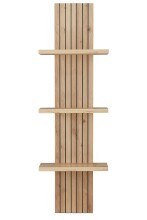 Wohnwand >Core< (3-teilig) in schilf matt / Artisan Dekor - 240x77x44 (BxHxT)
