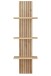 Wohnwand >Core< (3-teilig) in schilf matt / Artisan Dekor - 240x77x44 (BxHxT)