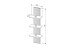 Wohnwand >Core< (3-teilig) in schwarz matt / Artisan Dekor - 240x77x44 (BxHxT)