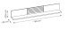 Wandboard >ALVERNO< in Asche/Coast Evoke Eiche Lamelle-Dekor - 160x24x20 (BxHxT)