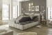 Boxspringbett >Valencia 180< 4x Bettkasten / Stauraum, inkl. Topper, Bezug Ivory cream, Liegefläche 180x200cm - Stellmaß 183x105x240cm (BxHxT)