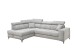Ecksofa >SYDNEY< Elektrische Sitztiefenverstellung, 5 verstellbare Kopfstützen, Bettkasten, Bezugsstoff "taupe" - 282x105x198 (BxHxT)