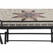 Gartentisch >STELLA< in schwarz, Mosaik Keramik -...