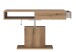 Couchtisch >CORTADO< höhenverstellbar bis 80cm, Schublade, in Coast Evoke Eiche Dekor - 110x60/80x65cm (BxHxT)