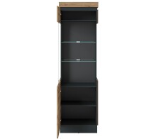 Wohnwand >Corte< (3-teilig) in Coast Evoke Eiche Dekor - 222x201x45 (BxHxT)