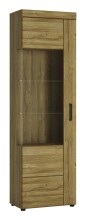 Wohnwand >Cortina< (3-teilig) in Grandson Eiche Dekor - 215x195x41 (BxHxT)