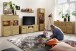 Wohnwand >Cortina< (3-teilig) in Grandson Eiche Dekor - 215x195x41 (BxHxT)