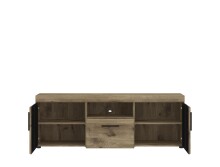 Wohnwand >Grano< (3-teilig) in Viking Eiche Dekor - 215x195x41 (BxHxT)