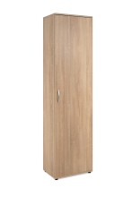 Garderobenschrank >Andy< 1 Tür, 5 Böden, in Sonoma Eiche Dekor - 50x187x34cm (BxHxT)