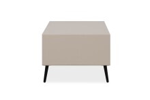 Couchtisch >Arona< 2 Schubladen, 2 Fächer, in Sand / Schwarz - 94x40x55cm (BxHxT)