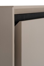 Lowboard >Arona< 3 Klappen, in Sand / Schwarz - 175x50x38cm (BxHxT)