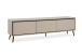 Lowboard >Arona< 3 Klappen, in Sand / Schwarz - 175x50x38cm (BxHxT)