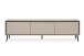 Lowboard >Arona< 3 Klappen, in Sand / Schwarz - 175x50x38cm (BxHxT)
