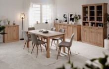 Kommode >Timber< 2 Türen, 2 Böden, Landhaus, in Artisan Eiche Dekor - 80x90x35cm (BxHxT)