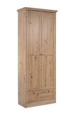 Mehrzweckschrank >Timber< 2 Türen, 1 Schublade, 5 Böden, Landhaus, in Artisan Eiche Dekor

 - 80x200x39cm (BxHxT)